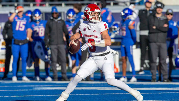 Fresno State quarterback Jake Haener could be one of the top sleeper picks in the 2023 NFL draft.